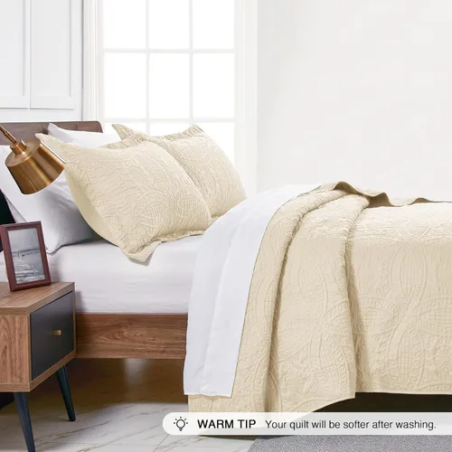 Vista 118 de Edredón de cama tamaño queen Love's cabin, color azul, para cama de verano, de microfibra ligera, estilo moderno, para todas las estaciones, 3