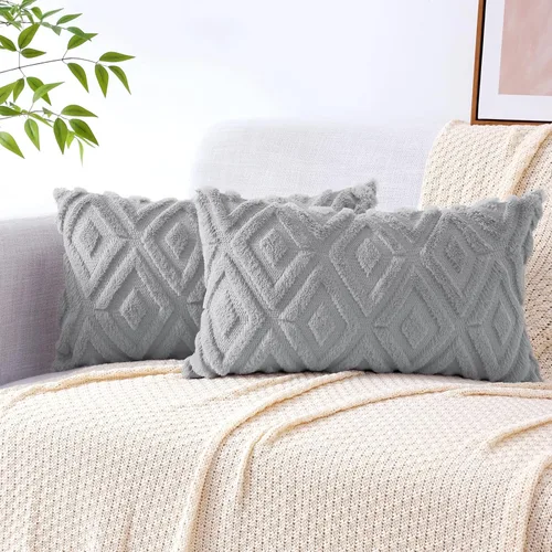 Vista 45 de Pallene Juego de 2 fundas de almohada de color beige de verano de 16 x 16 pulgadas, fundas decorativas de piel sintética suave para sofá, cama, sala