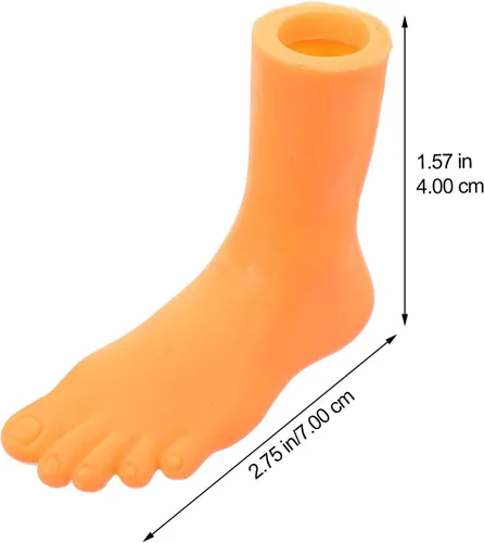Vista 2 de 6 pares de marionetas de goma para dedos, mini tarifas novedosas para contar historias, accesorios para el pie izquierdo +