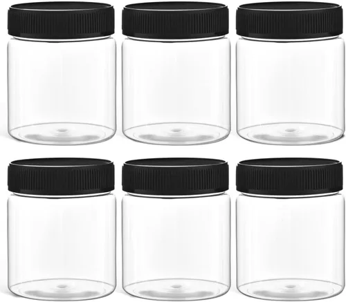 Vista 10 de Vumdua Tarros de plástico de 27 onzas con tapas, paquete de 3 recipientes herméticos para almacenamiento de alimentos, recipientes transparentes