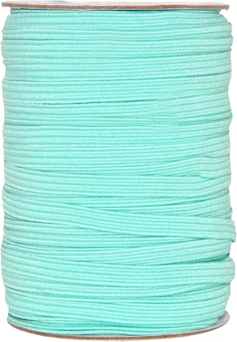 Vista 23 de Mandala Crafts Rollo de bandas elásticas beige de 0.472 in y 20 yardas para costura, 1/2 cordón elástico plano, correas elásticas trenzadas de 1 2