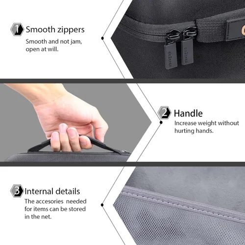 Vista 4 de co2CREA Reemplazo de estuche de viaje duro para pieza facial reutilizable 3M