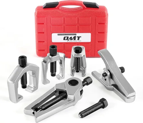 Vista 9 de Orion Motor Tech Separador de rótula 5 en 1, extractor de brazo Pitman, juego de herramientas de extremo de barra de acoplamiento para servicio