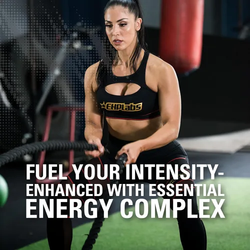Vista 5 de EHP Labs OxyShred Hardcore Super Dosed Polvo de Pre Entrenamiento - Polvo de preentrenamiento con L Glutamina y Acetil L Carnitina, Bebida