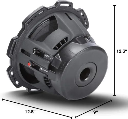 Vista 9 de Rockford Fosgate P2D4-10 Punch P2 DVC 4 ohmios 10 pulgadas 300 vatios RMS / 600 vatios pico subwoofer