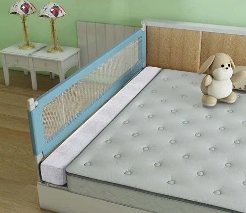 Vista 2 de YURRO Cojín rectangular de espuma viscoelástica suave para colchón de pared, protector de cama, extensor de colchón de cama Queen/King, 3.9 in/5.9