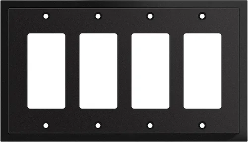 Vista 8 de Henne Bery Placa decorativa de pared con borde moderno, tapa de tomacorriente para cubrir enchufe, aleación de zinc maciza duradera