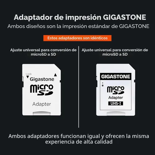 Vista 3 de GIGASTONE - Tarjeta Micro SD de 1 TB, Camera Plus, GoPro, cámara de acción, aplicación A1 Run para smartphone, compatible con Nintendo-Switch, 150