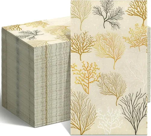 Vista 8 de Geyoga 200 servilletas de lavanda de 2 capas de flores de lavanda moradas, toallas de mano desechables, servilletas de papel decorativas para baño