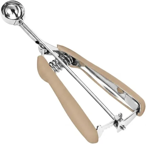 Vista 48 de Cuchara de Helado y Galletas de Acero Inoxidable - Capacidad de 5.3Tbsp/80ml/2.7oz, Liberación con Gatillo