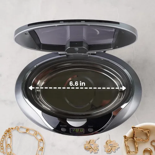 Vista 3 de iSonic® Limpiador ultrasónico D2840 de la joyería con el concentrado CSGJ01, 110V de la solución de limpieza