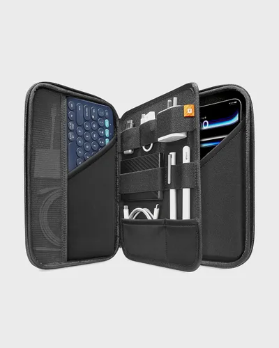 Vista 9 de tomtoc Funda tipo cartera para iPad Pro M5/M4 de 11 pulgadas 2025 y iPad Air M2 2024, iPad (A16), funda de transporte y almacenamiento