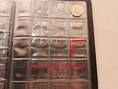 Vista 4 de Álbum de 250 bolsillos, colección de monedas, mini centavo, álbum de almacenamiento de monedas, coleccionar libros, suministros de regalos