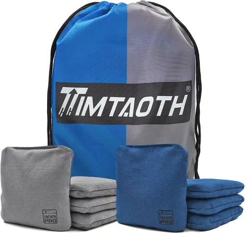 Vista 15 de Juego de 8 bolsas de cornhole profesionales de doble cara para cornhole, bolsas de frijol de maíz reguladoras resbaladizas y adhesivas