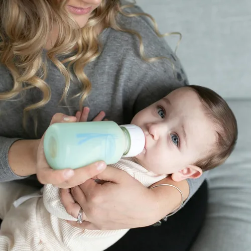 Vista 11 de Dr. Brown's Natural Flow Anti-Colic Options+ - Biberón estrecho de vidrio para bebé, de 4 oz (120 ml), con boquilla de flujo lento nivel 1, paquete