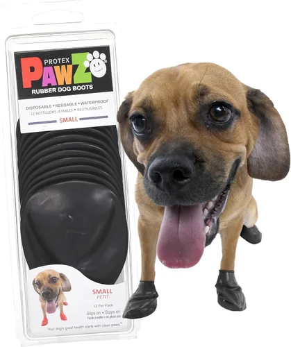 PawZ Botas de goma para perros para patas pequeñas, zapatos impermeables para todo tipo de clima, tracción antideslizante para lluvia, nieve, barro