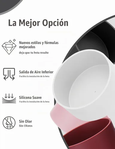 Vista 4 de Mity rain Bota de silicona 2PCS para botella de agua Owala FreeSip Malvavisco tímido