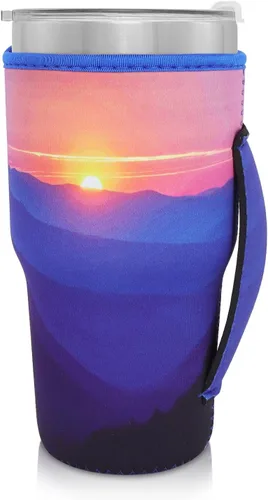 Vista 86 de Fundas Aislantes de Neopreno Portavasos con Asa para Vasos Tumbler de 20oz, Funda Reutilizable para Café Helado Para Tazas de Café de 30oz - 32oz