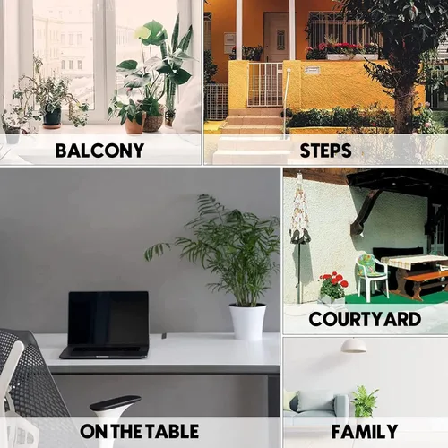 Vista 7 de XOOFMASS Lindas macetas de perro para plantas al aire libre, macetas de madera para perros, macetas en forma de perro, macetas para suculentas