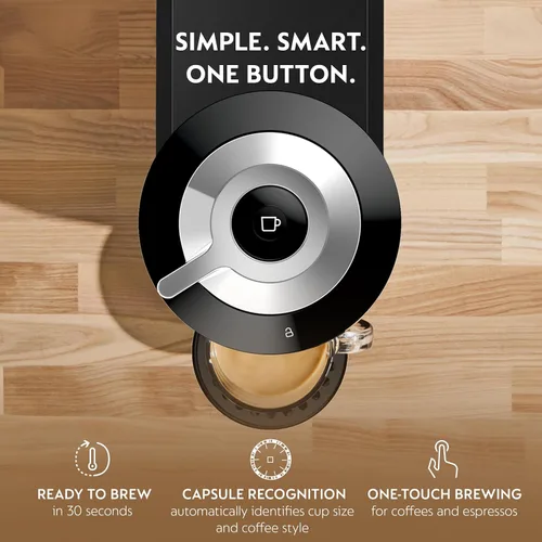 Vista 2 de Nespresso Vertuo Next - Cafetera prémium para café y espresso de Breville con espumador de leche Aeroccino