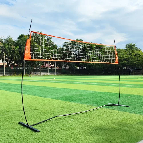 Vista 6 de Zdgao Red de voleibol portátil de 12 pies/18 pies con sistema de postes