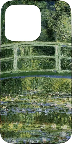 Vista 30 de Funda de jardín para iPhone 11 Monet's Water Lily y puente japonés