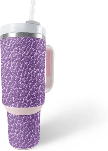 Vista 23 de MightySkins Skin - Vaso de vinilo compatible con Stanley The Quencher H2.0 FlowState de 40 onzas, joya morada, protectora, duradera y única, fácil