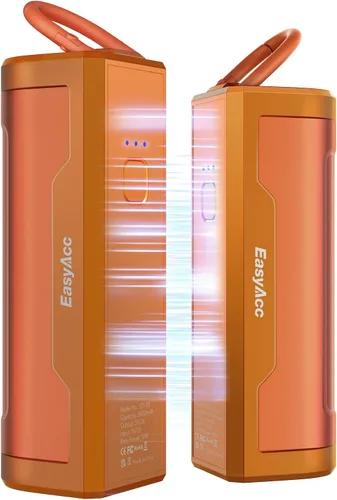 Vista 9 de EasyAcc Hand Warmers Rechargeable 2 Pack, 10000mAh Magnetic Hand Warmers, 18Hrs Long Heating, with Camping Hook, Pocket Size, Gifts for Christmas