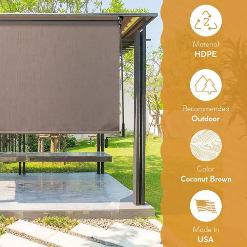 Vista 10 de Radiance 0371548 - Estor de bloqueo solar para exteriores, 48 x 72 pulgadas