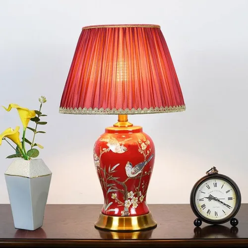 Vista 5 de Lamp for Desk Retro Ceramic Table Lamp Living Room Bedroom Bedside Atmosphere Lamp Home Corridor Decorative Lamp Desk Lamps for Home Office