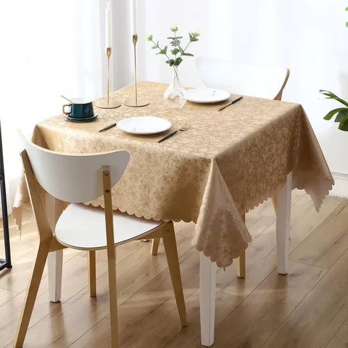 Vista 97 de Smiry Mantel Rectangular, Manteles de Vinilo Impermeables de Servicio Pesado, Cubierta de Mesa Limpiable y Lavable para Cocina y Comedor