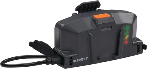 Vista 7 de Ergodyne Skullerz 8883 - Cargador de batería recargable con imán integrado, compatible con cascos Ergodyne y cascos de seguridad, cable USB-C