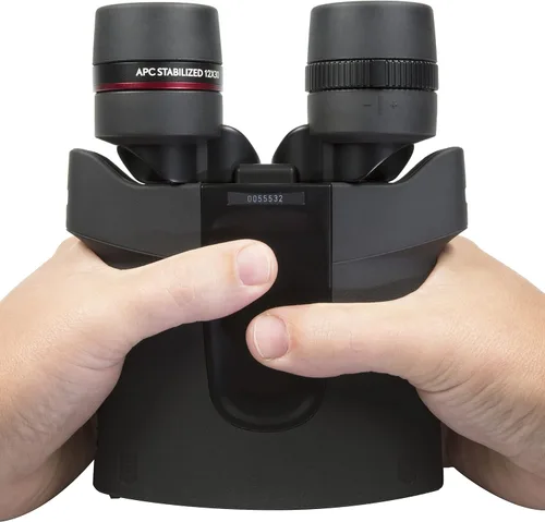Vista 7 de APC - Binoculares estabilizados de 10 x 30 pulgadas, prismáticos compactos para caza, observación de aves y al aire libre, aumento de 10x