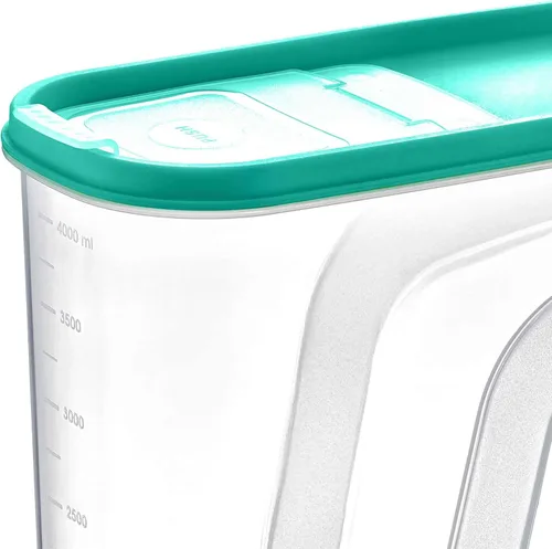 Vista 4 de Uniware Contenedor de plástico para almacenamiento de alimentos sin BPA (4 litros (4.2 cuartos de galón), 1 paquete