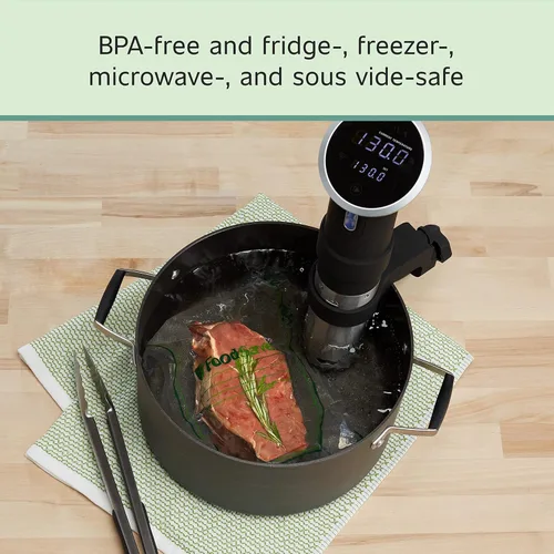 Vista 5 de FoodSaver Bolsas selladoras al vacío Easy Fill de 1 galón Grado comercial y reutilizables 10