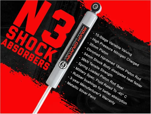 Vista 2 de Rough Country Amortiguadores traseros N3 de 0-4" para 07-24 Chevy/GMC 1500-23141_A