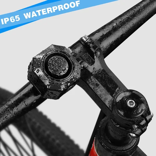 Vista 7 de WSDCAM Alarma de bicicleta recargable por USB con control remoto de 110 dB de volumen alto ajustable inalámbrico sistema de alarma de seguridad