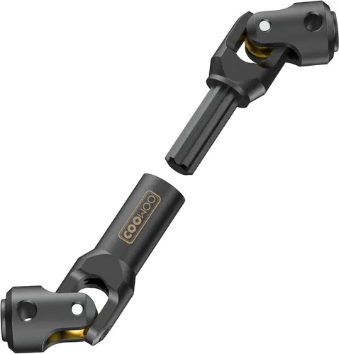 Vista 7 de COOWOO Eje de transmisión RC de acero endurecido, pieza de actualización del eje de transmisión central de 4.409-6.417 in para camiones RC escala