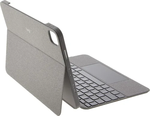 Vista 4 de Logitech Combo Touch iPad Pro 11 pulgadas (1ª, 2ª, 3ª generación - 2018, 2020, 2021) Funda con teclado retroiluminado desmontable, trackpad de clic
