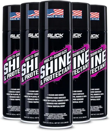 Vista 10 de Slick Products - Capa protectora Shine & Protectant para plásticos, vinilo, goma, fibra de vidrio y más