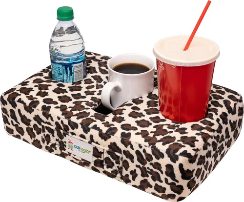 Vista 13 de La almohada Cup Cozy original gris - Como se vio en la televisión - ¡El mejor portavasos del mundo para sofá/cama/coche para Negro