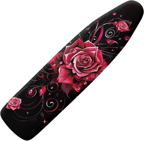 Vista 8 de Art Daisy - Funda para tabla de planchar de tamaño estándar, con borde elástico, 15 x 54 pulgadas, resistente al satén y abrasador, para el hogar