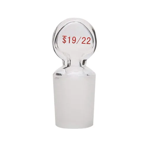 Vista 5 de Tapón hueco de cristal con cabeza de centavo de vidrio para junta exterior 45/50, con fondo cerrado (1 uds)