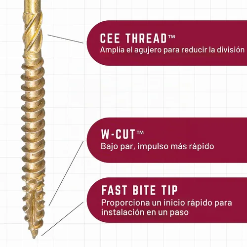Vista 3 de GRK Fasteners R4™ #9 x 1-1/2" Tornillos multiusos para enmarcar, 820 PCS