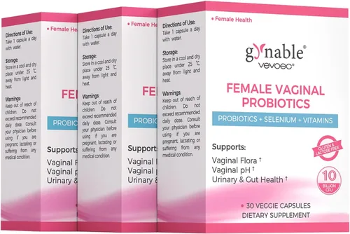 Vista 11 de Gynable Probióticos Vaginales para Mujeres, Probiótico Femenino para Equilibrio de pH con Lactobacillus 10 Mil Millones UFC Mezcla de Probióticos
