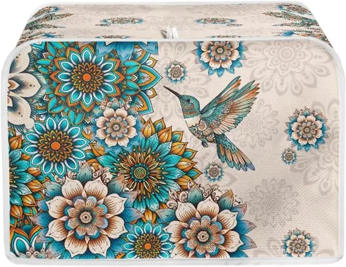 Vista 34 de Talayituse Alpaca Daisy Print 2 Slice Tostadora Cubiertas Protección contra el Polvo Cubiertas para Máquina de Pan Tostadora Horno Cubierta de Tela