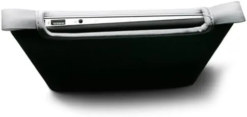 Vista 5 de BoxWave Funda compatible con Topaz GemView 10, funda protectora de neopreno suave y delgada, color negro azabache