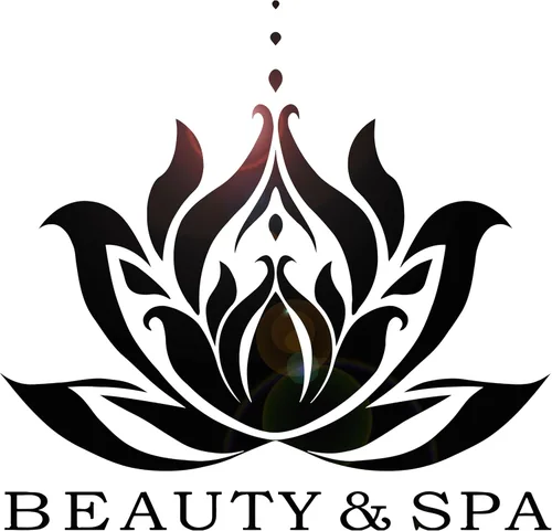 Vinilo adhesivo de pared para salón de belleza Spa Lotus relajante sala de masajes Adhesivos interiores Mural Decoración grande (ig5808) Negro