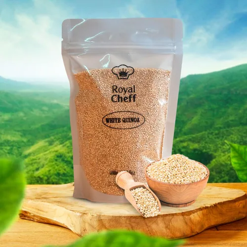 Vista 3 de Royal Cheff - Quinoa peruana - Paquete de quinua roja, blanca y negra - Bolsas de 14 onzas - por Iky Store