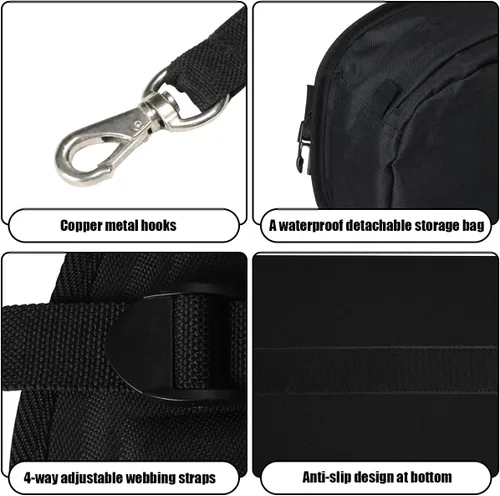 Vista 5 de WOOWAVE Asiento para Kayak Acolchado Deluxe, Asiento para Paddleboard Ajustable, Asiento para Barco Acolchado, Asiento para Pesca, Respaldo Alto